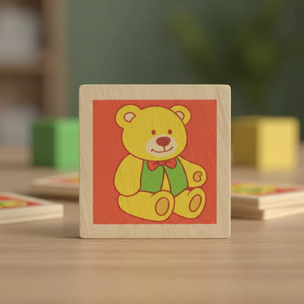 Juego De Memoria De Madera 32 Fichas Didáctico