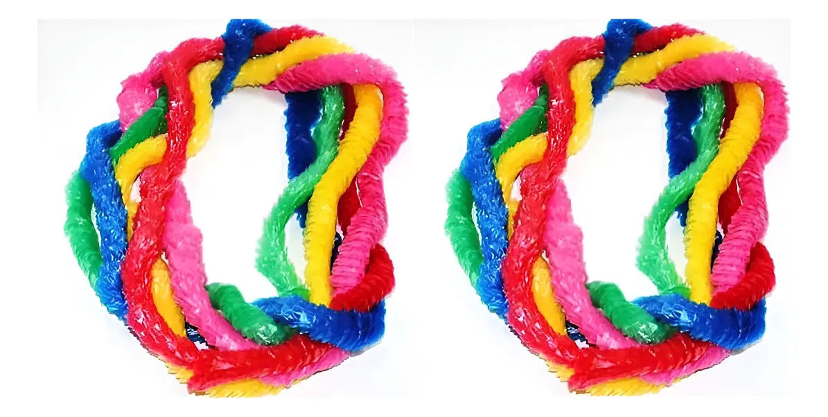 Collar Hawaiano X 6 Colores Surtidos Fruncidos