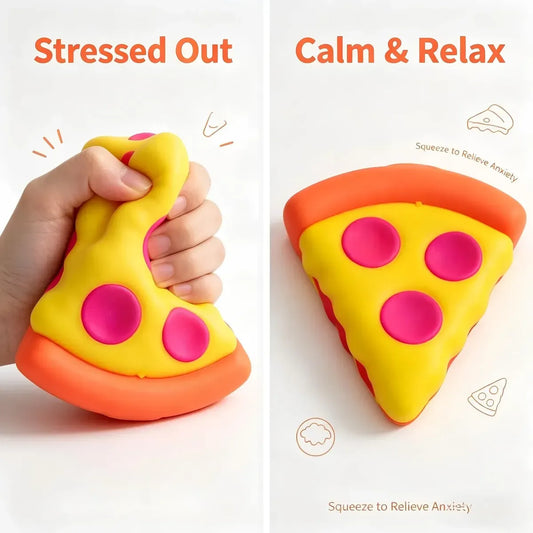 Juguete Antiestrés Squishy Squeezza Forma De Pizza