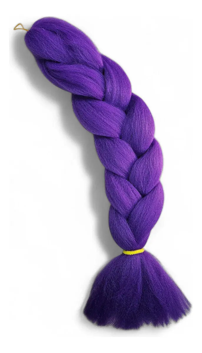 Trenza Morada Extension Rumi Guerrera K-pop Violeta 60CM