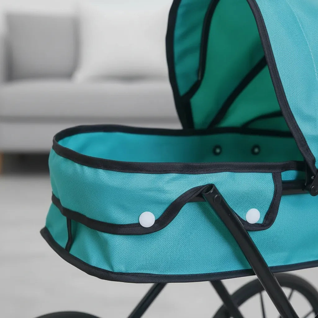 Cochecito De Muñecas Moises Realista 39x66x74cm