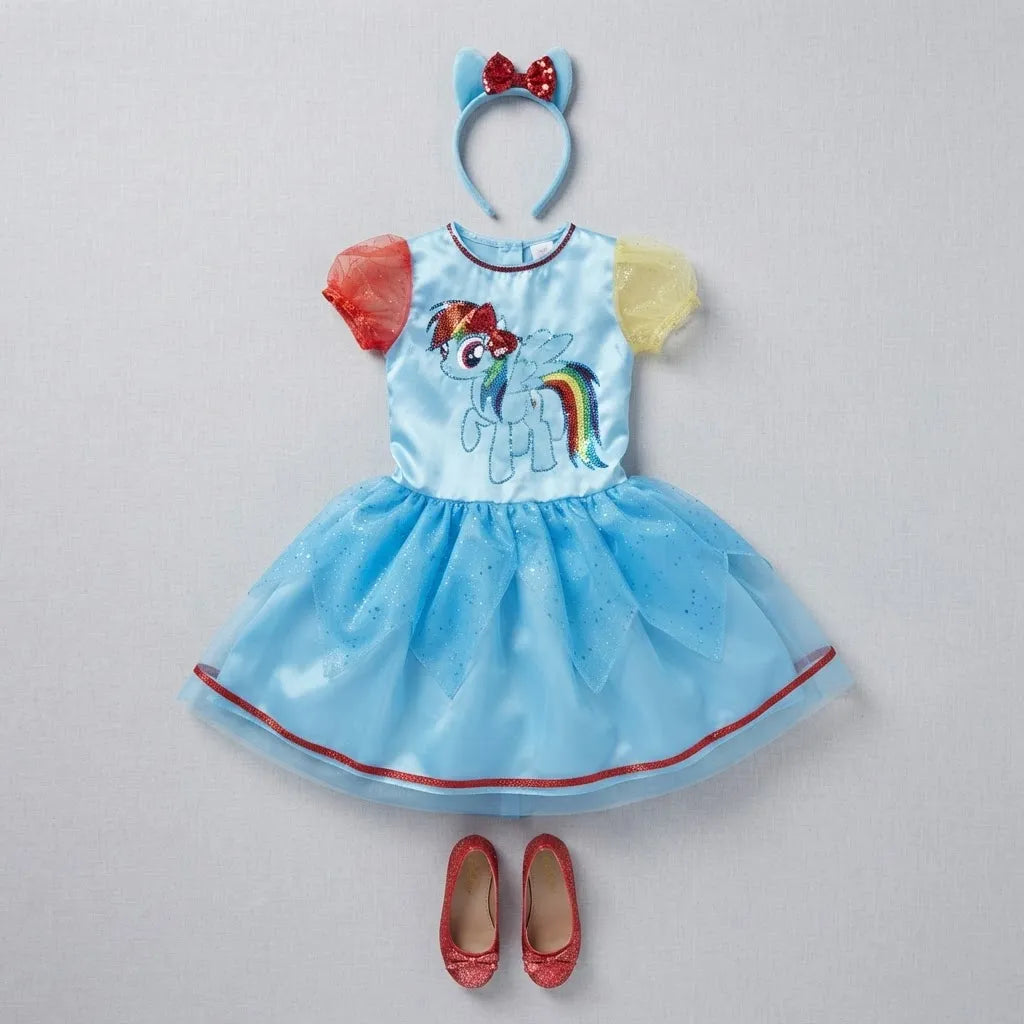Disfraz My Little Pony Rainbow Dash Para Niña