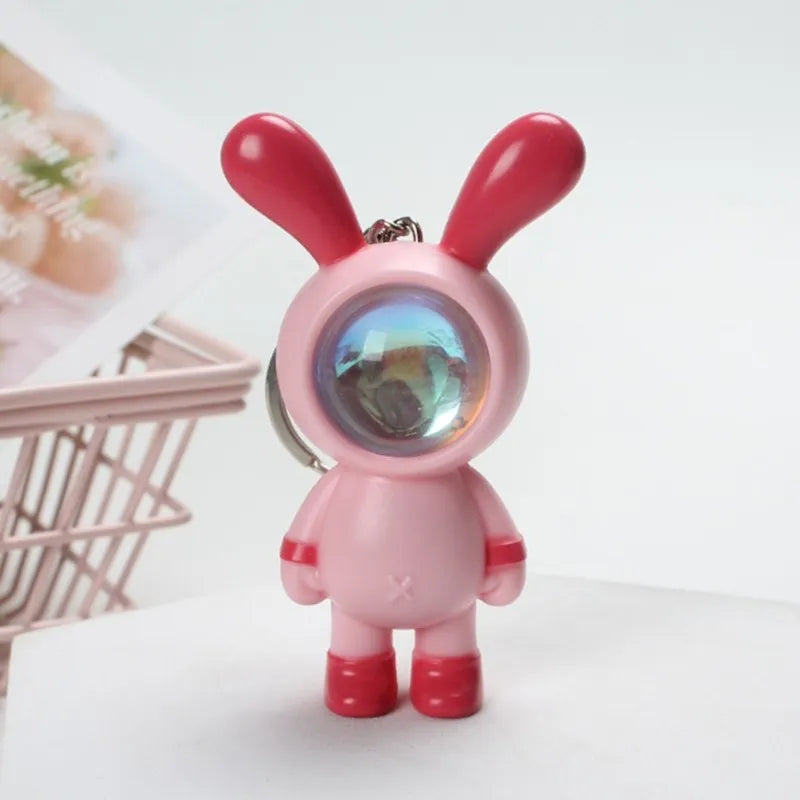 Llavero De Conejo Con Luz Souvenir Sorpresita