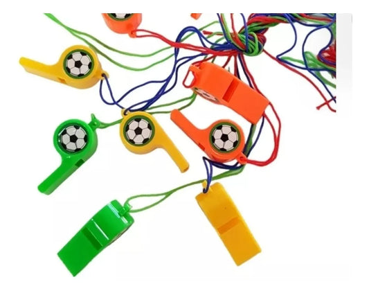 Silbato Chifle Pelota De Fútbol Sorpresitas Set X12