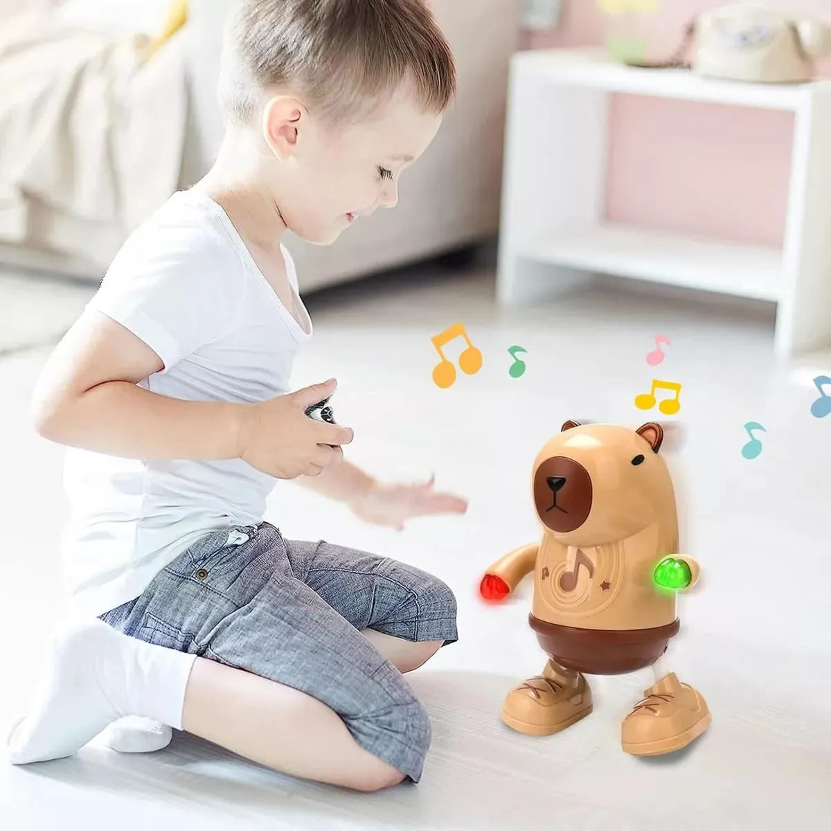 Muñeco Capibara Baila Y Canta con Luces 20cm