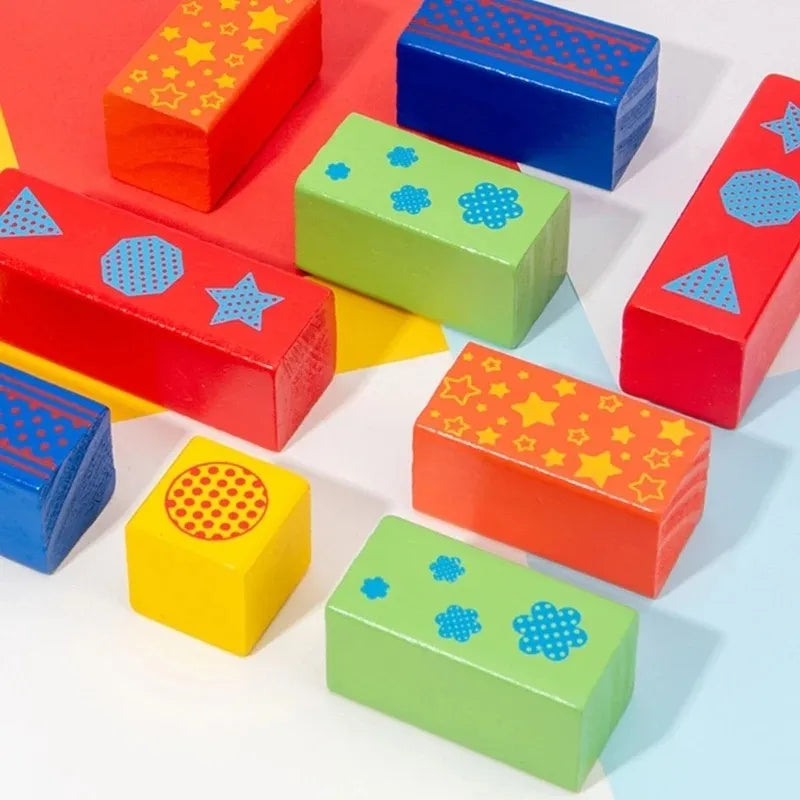 Pista De Bolitas En Madera Montessori 53pcs