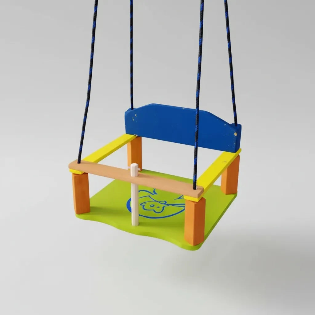 Hamaca De Bebe En Madera Con Soporte Protector