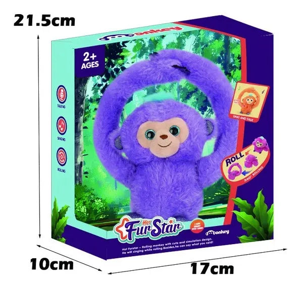 Peluche Mono Brazos Largos Giro 360 Canta Y Habla
