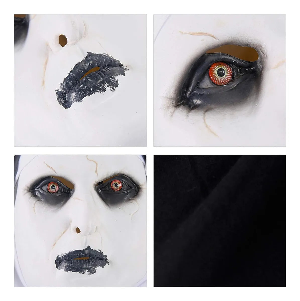 Máscara La Monja Adultos Látex Halloween