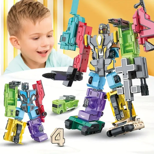 Robot Transformers 10 Piezas Individuales 30x30cm