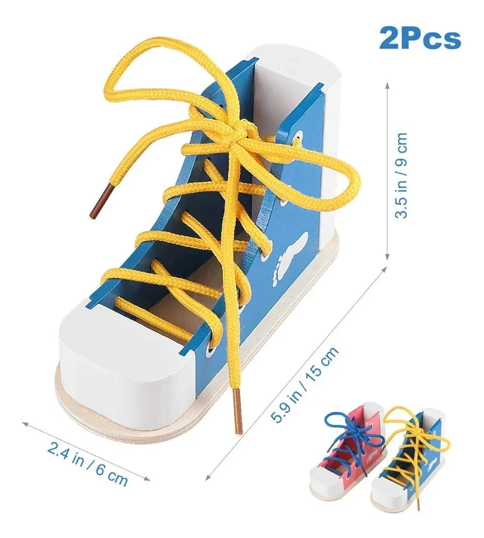 Juguete Botas En Madera Montessori Motricidad Fina