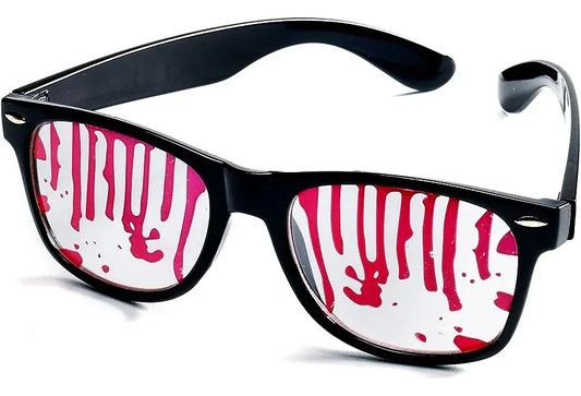 Lentes Con Sangre Disfraz Halloween Cotillón