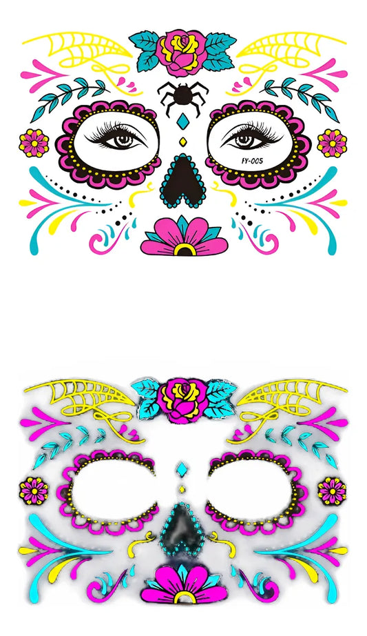 Brillos Adhesivos Para Rostro Neon Brillantes