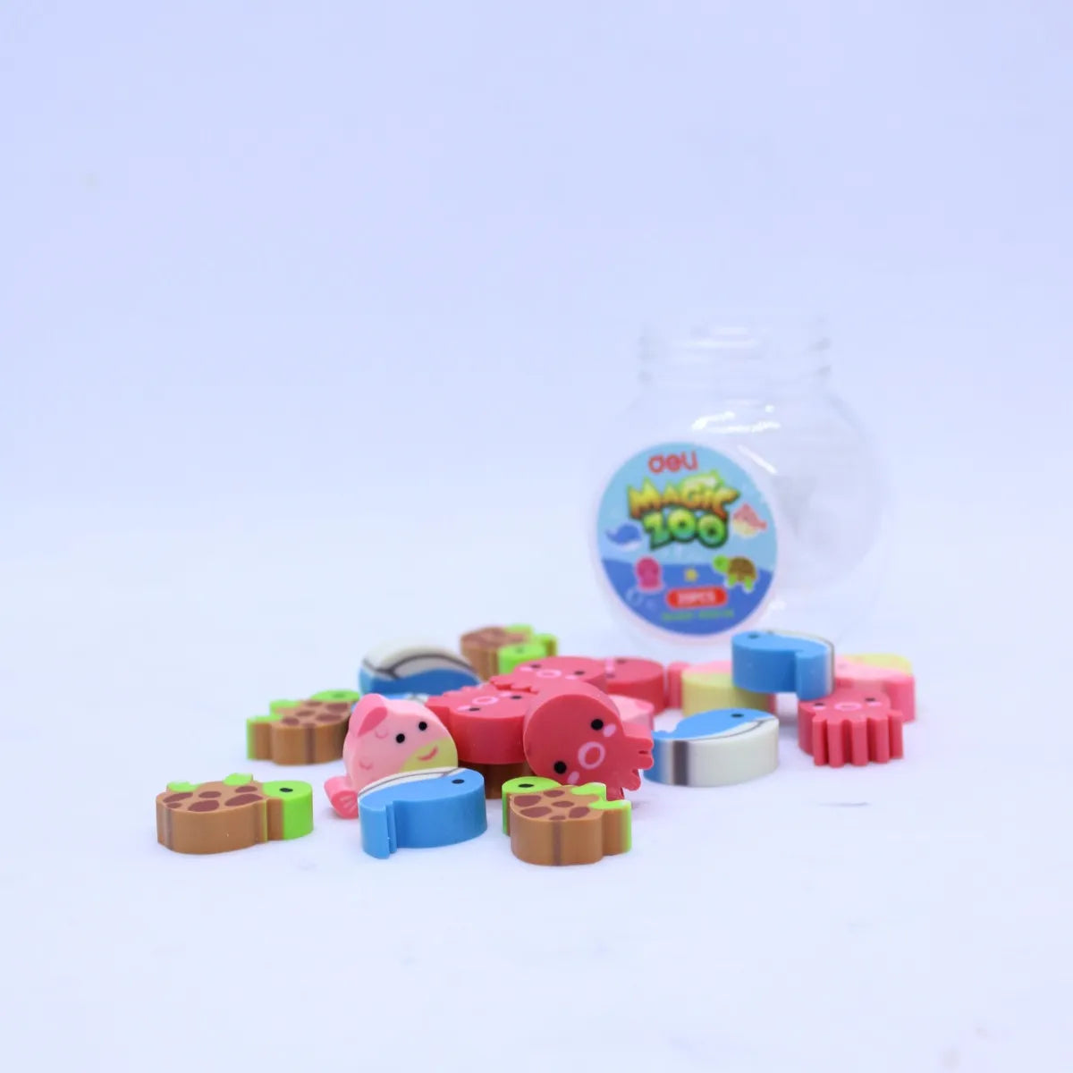 Goma De Borrar Deli Mini Zoo Animales Magic X20