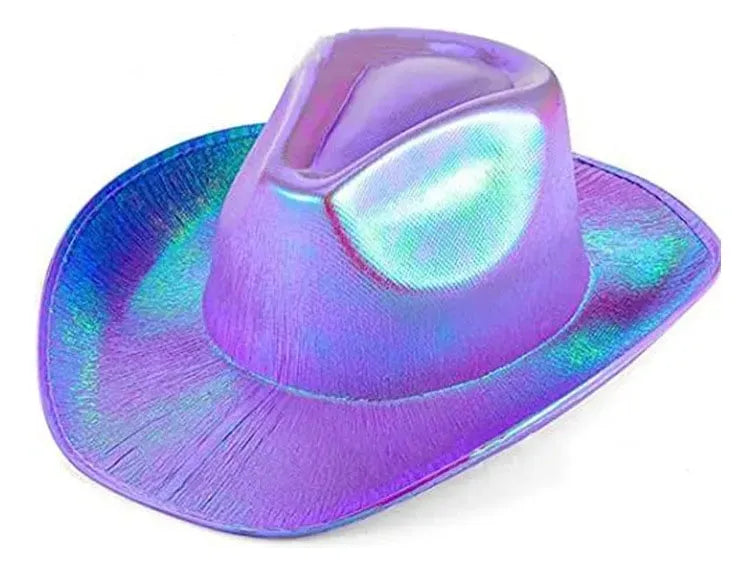 Gorro De Cowboy Tornasolado Fiesta Cotillón