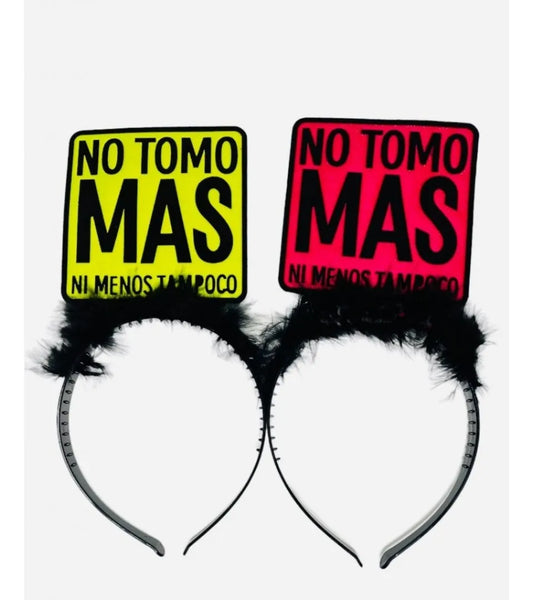 Vincha Tiara No Tomo Más Ni Menos Fiesta Set X6