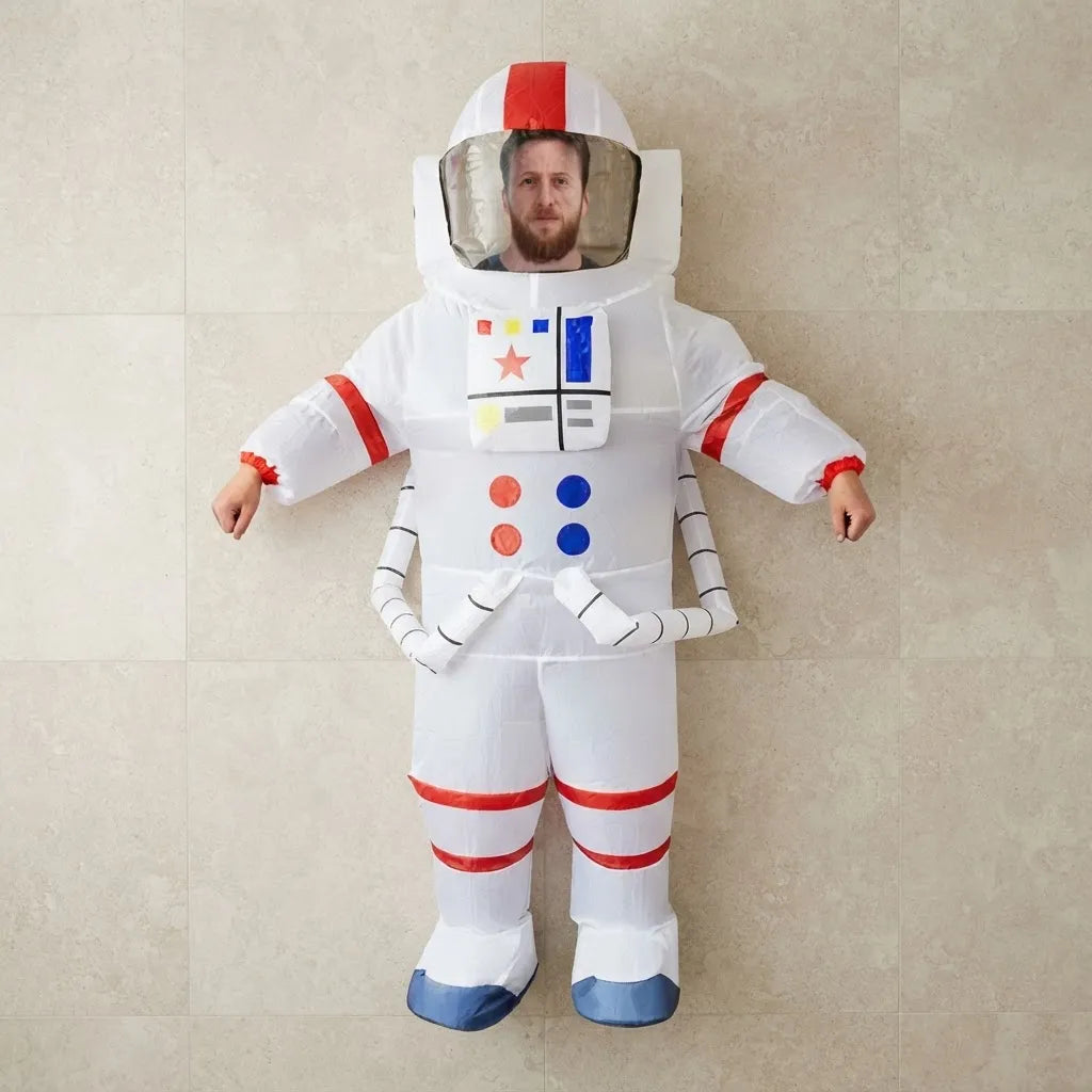 Disfraz Inflable Astronauta Blanco Adulto 210cm