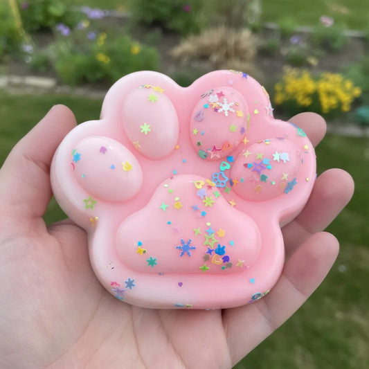 Squishy Huella Patita Perro Gato Antiestres X1 12cm