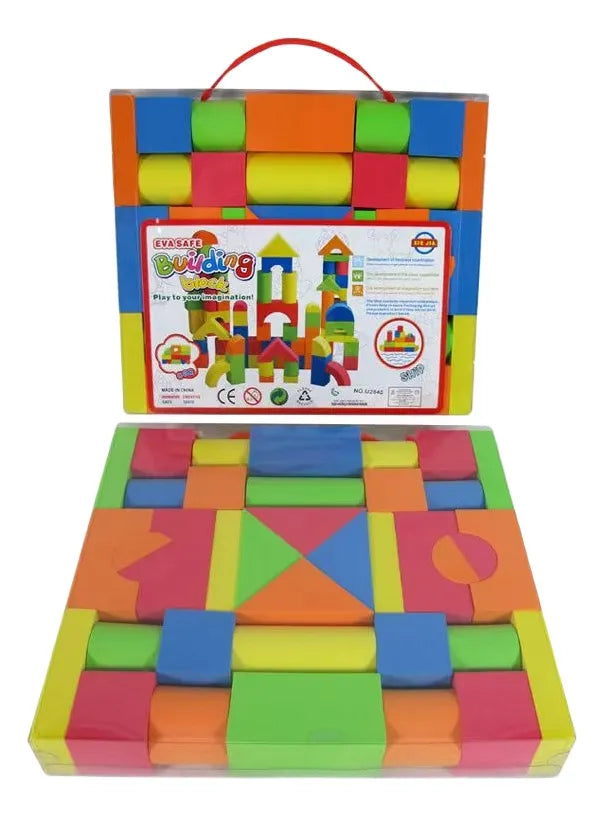 Bloques De Goma Eva 40pcs Multicolor Montessori