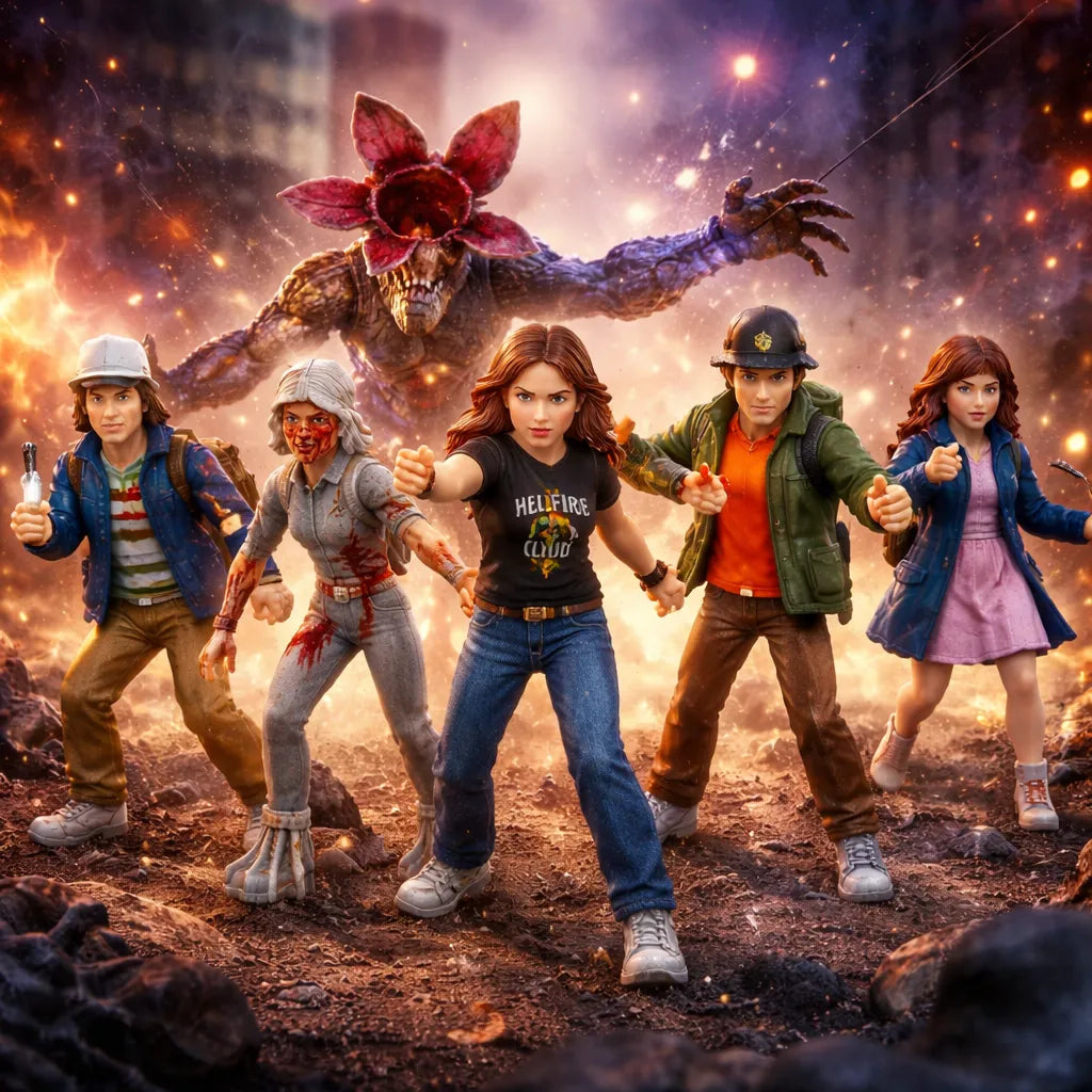 Set 6 Figuras Stranger Things 5 Colección
