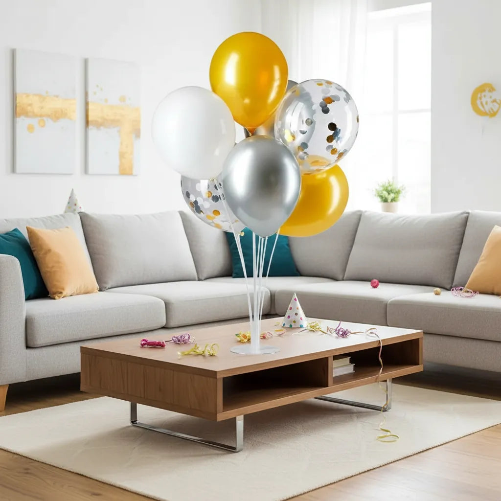 Soporte Con Base Acrilica Para 7 Globos