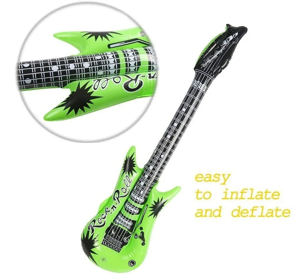 Guitarra Inflable Flotador Piscina Playa 90 Cm