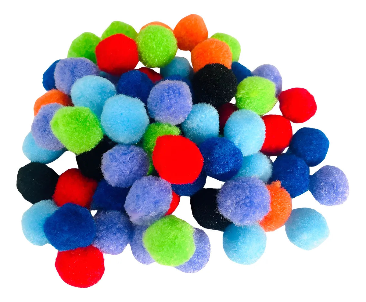 Pompones De Colores 2.5cm X1000 Unidades Surtidos
