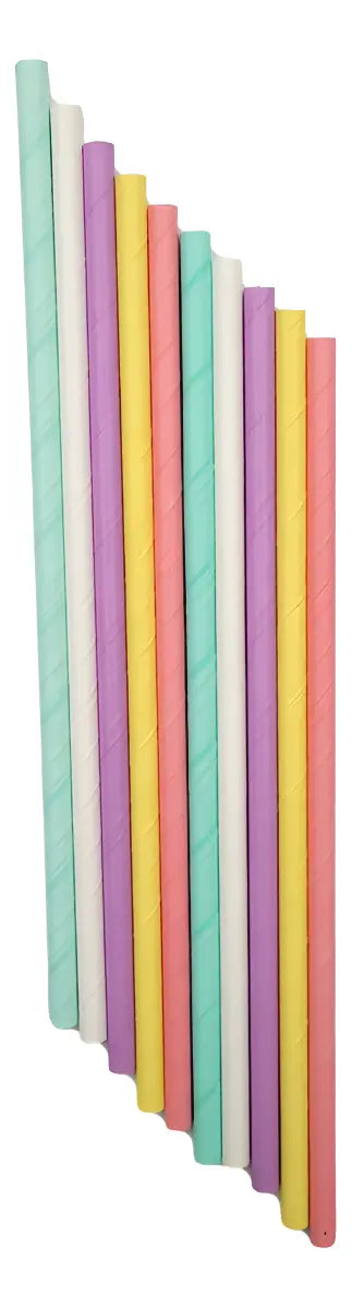 Sorbitos De Papel Colores Pastel X20 Unidades