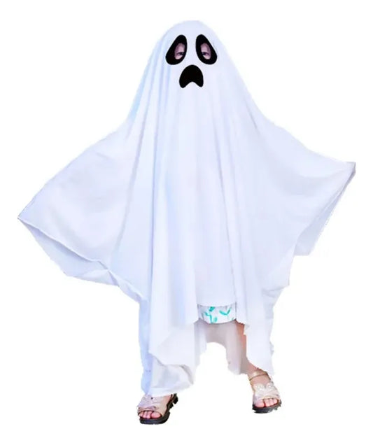Disfraz De Fantasma Blanco 140cm Halloween Cospla