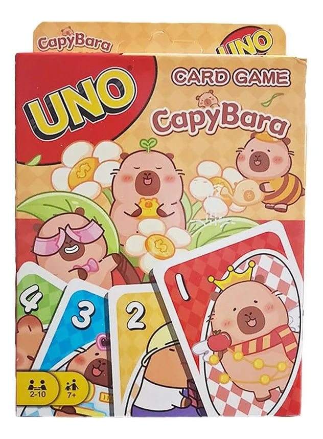 Juego de cartas Uno Capibara 112 Cartas