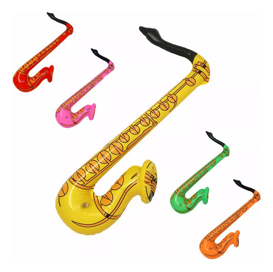 Inflable De Saxofón 60cm Varios Colores
