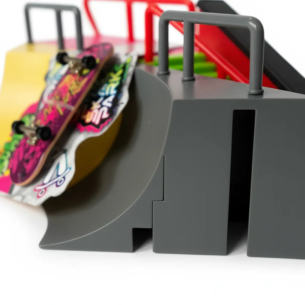 Juego Pista Rampa + Patineta Para Dedos Skatepark E