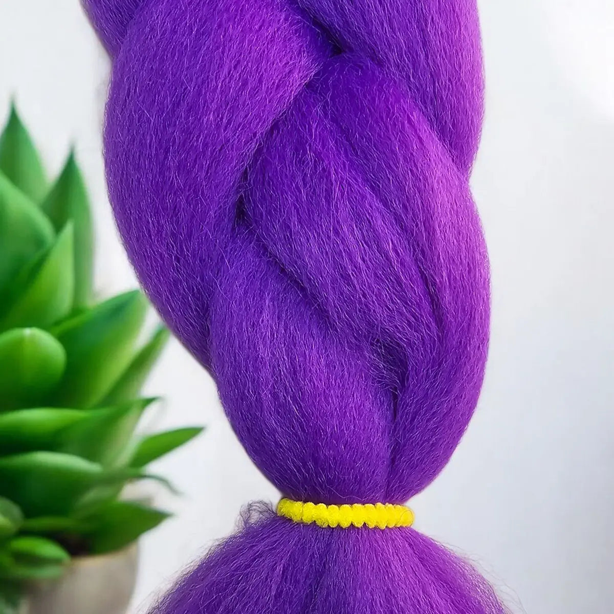 Trenza Morada Extension Rumi Guerrera K-pop Violeta 60CM