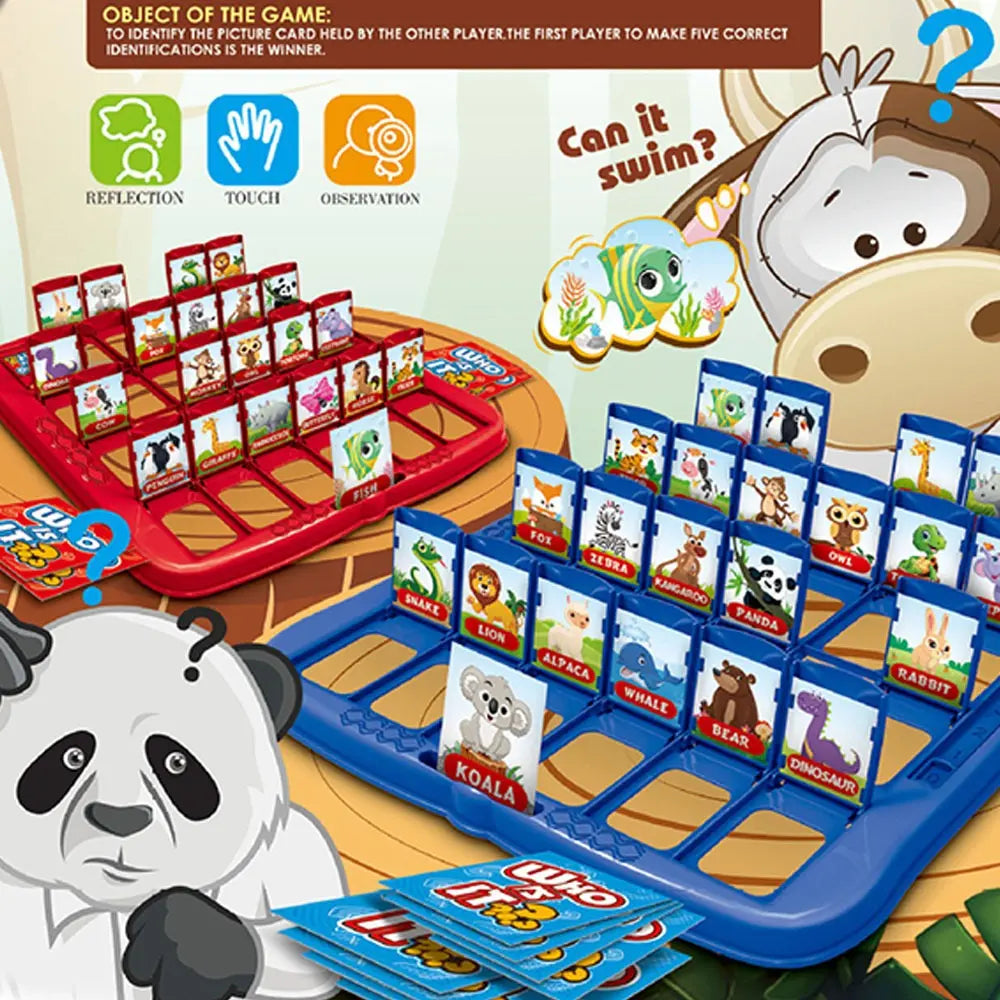 Juego De Mesa ¿adivina Quien? Version Animales