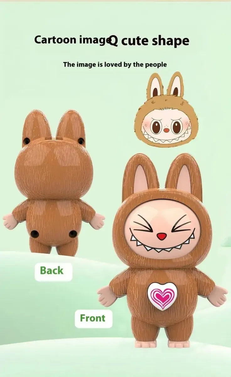 Llavero Muñeco Labubu 10cm Gira Gira 3 Caras