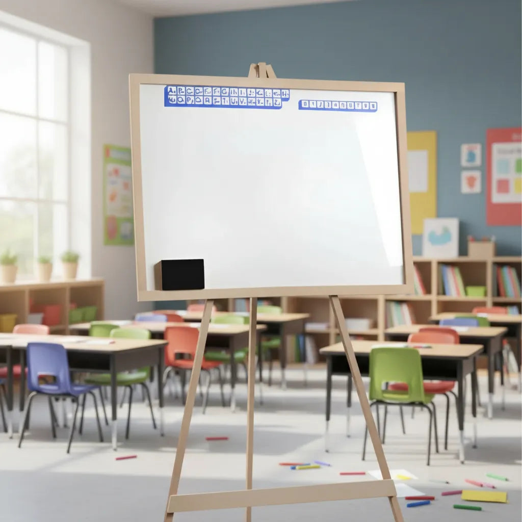 Pizarra De Pie Blanca P/marcador Grande 53x40x109