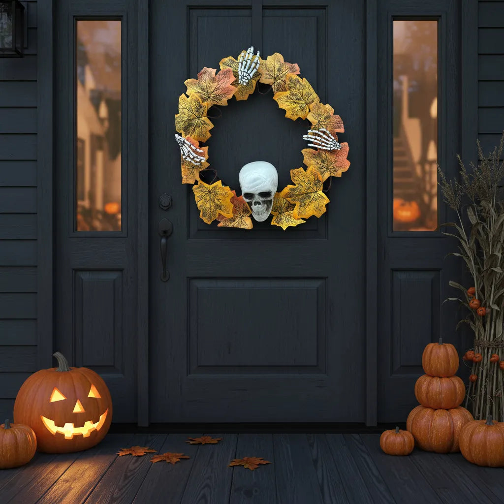 Corona Para Puertas Decoracion De Halloween