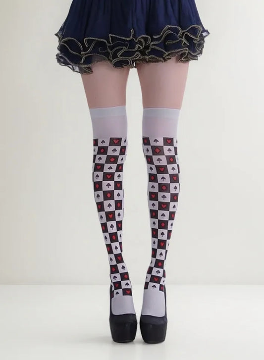 Medias Bucaneras Poker Harley Quinn Cosplay