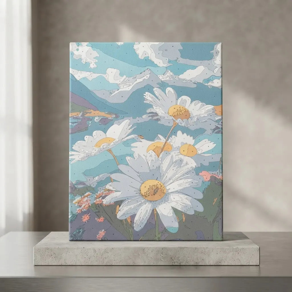 Pintura por numeros con bastidor cuadro 50x40
