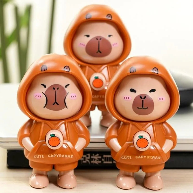 Llavero Muñeco Capybara 10cm Gira Gira 3 Caras