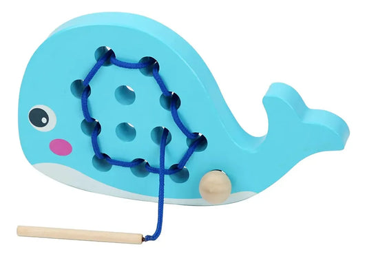 Juego En Madera Para Enebrar Montessori 2 Modelos