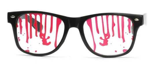 Lentes Con Sangre Disfraz Halloween Cotillón
