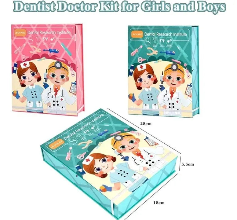 Juego De Dentista en Madera Montessori Imantado 54pcs