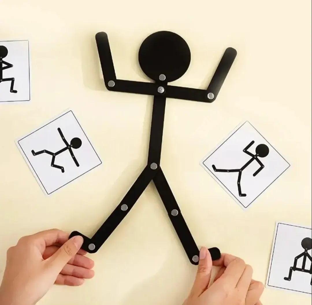 Wooden Man Rompecabezas Montessori Crea Posturas