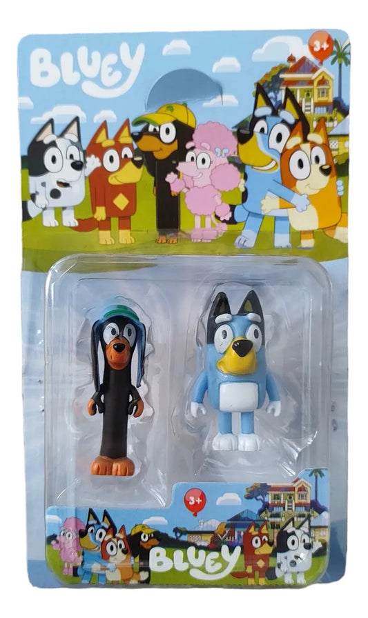Muñeco Figuras Acción Plástico X2 Bluey Snickers