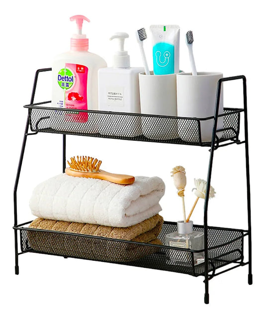 Organizador Estantería 2 Niveles Metal Cocina Baño