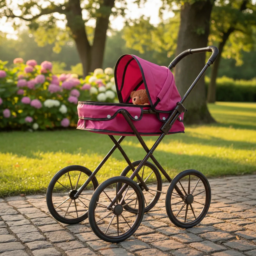 Cochecito De Muñecas Moises Realista 39x66x74cm