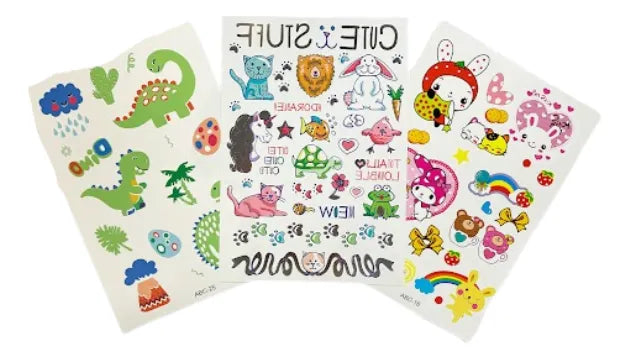 Tatuajes Temporales Infantiles 1 Plancha