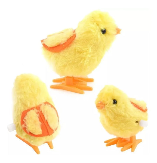 Pollito A Cuerda Amarillo Camina Salta 8 Cm