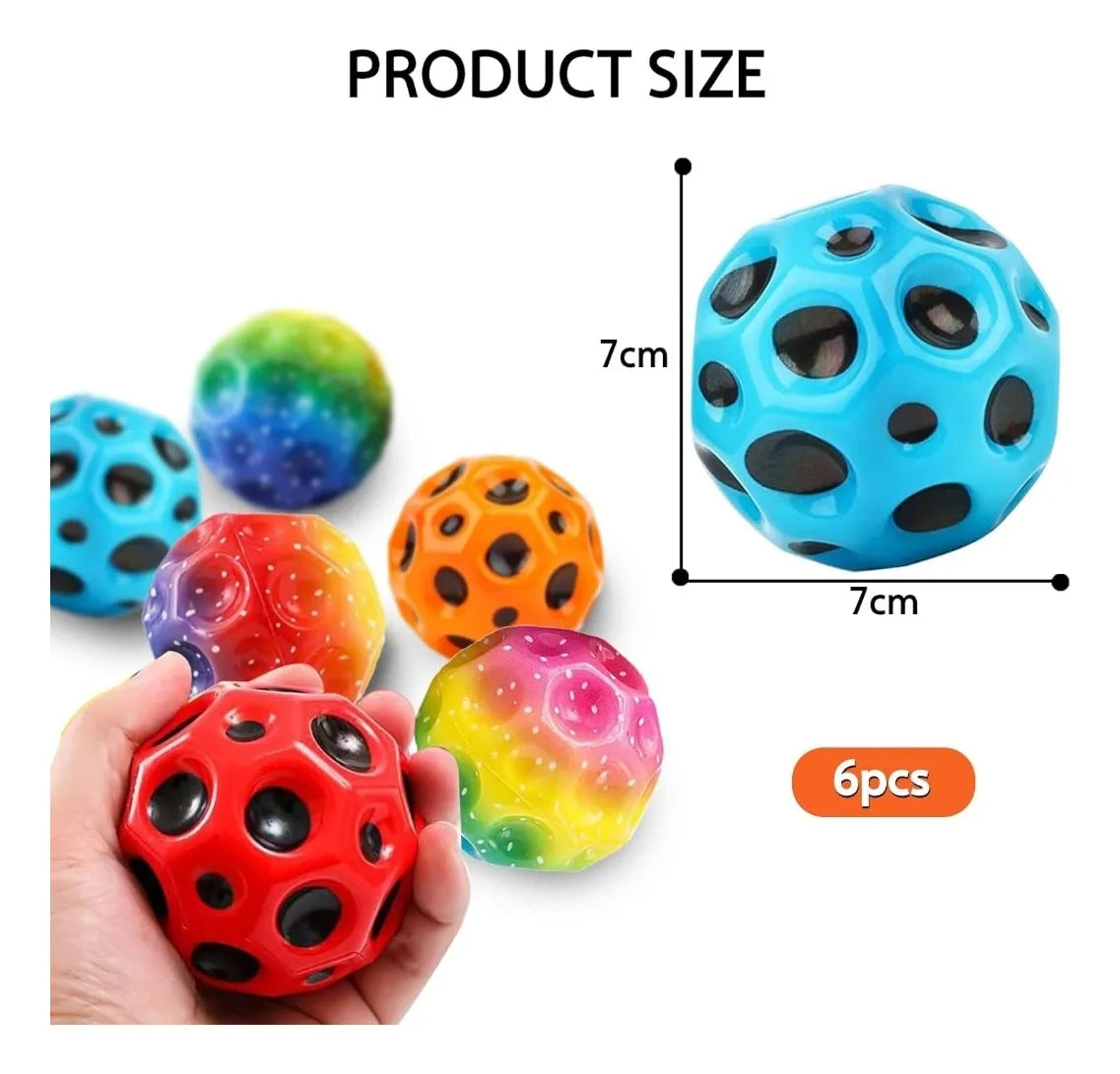 Squishy Estilo Luna Multicolor Rebota Antiestres